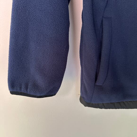 NE Patriots Jacket Boys Quilted Fleece Colorblock Navy Blue Black  NFL XL 14 16 - Picture 4 of 9